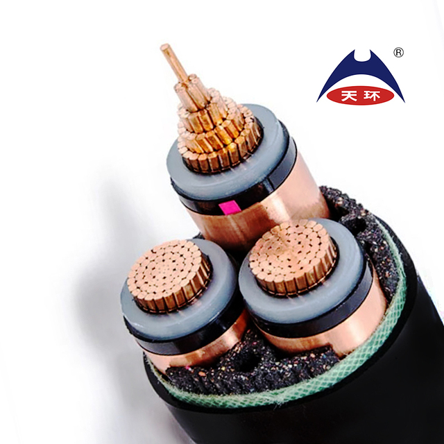 Medium Voltage Underground XLPE Insulated Power Cable 11kv 22kv 15kv 33kv 35kV 3 Core 95mm 120mm 150mm 185mm 240mm