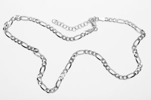 สร้อยคอโซ่ Figaro 5มม. ชุบทองคลาสสิกผู้หญิง Choker - Product Image 4