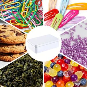 Caja de Metal Rectangular Personalizada con Logotipo, Moderna, Sostenible y Duradera, Contenedores de Hojalata con Tapas, Organizador para el Hogar, Almacenamiento para Velas y Regalos - Product Image 4