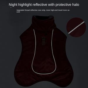 कुत्तों के कपड़ों को मोटा किया हुआ कपास के गर्म बड़े कुत्ते के विंडस्टॉर्म जैकेट - Product Image 4