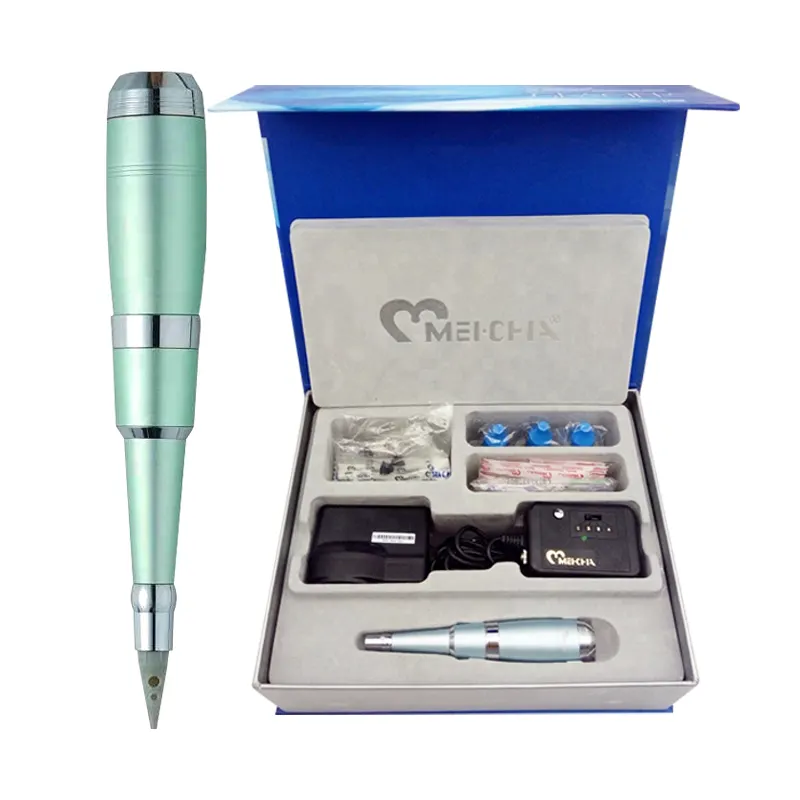 MEICHA Tattoo Machine Pen Kit Và Cung Cấp Cho Trang Điểm Vĩnh Viễn Lông Mày Chuyên Nghiệp Tattoo Gun Hoàn Chỉnh Với Sắc Tố Chất Lượng Cao