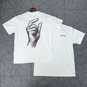 T-Shirt da Uomo Oversize in Puro Cotone Lavorato a Maglia, Stile Casual di Lusso Personalizzabile OEM all'Ingrosso - Product Image 5