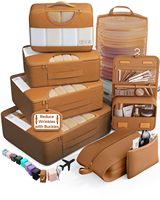 8 ensembles de cubes de rangement pour les essentiels de croisière, grands sacs organisateurs de bagages pour vêtements, sacs économiseurs d'espace