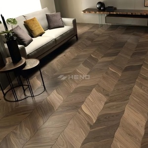 <span class=keywords><strong>Parquet</strong></span> multicouche haut de gamme en chêne et noyer, motif floral, planchers en bois de luxe pour villas, appartements et projets hôteliers - Product Image 4