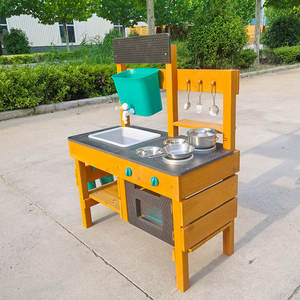 Outdoor Wooden <b>Kitchen</b> & Food Play Set with <b>Accessories</b> for Children Aged 3+-for <b>Mud</b> <b>Kitchen</b> Play - Product Image 6