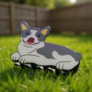 Fermaglio per capelli a forma di artiglio di cucciolo da toreo, 8,8 cm, grigio, design cane - Product Image 2