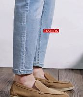 Mocassins de mode trois couleurs à enfiler, chaussures décontractées confortables et légères pour hommes, idéales pour la conduite, la marche en extérieur et le bureau