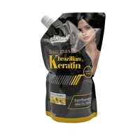 Masque capillaire à la kératine brésilienne SAKURA Silky Smooth, 4 saveurs : avocat/argan/rose/vitamine C, réparation en profondeur des cheveux crépus et abîmés, qualité salon