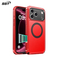 Coque de téléphone en gel antichoc deux-en-un compatible transfrontalier pour iPhone 18 Pro Max, design sportif, protection magnétique double couche
