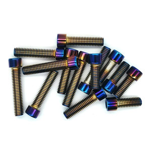 Hot Selling <b>M3</b> M4 M5 M6 M8 M10 Titanium Hexagonal Cup Head <b>Screw</b> Gold Gr5 Titanium Bolt - Product Image 6