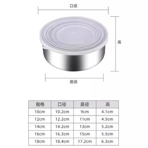 Stainless Steel Food <b>Storage</b> <b>Container</b> Set 5 Pieces Magnetic Lid Sealing Bowls For Refrigerator Household Travel Use - Product Image 4