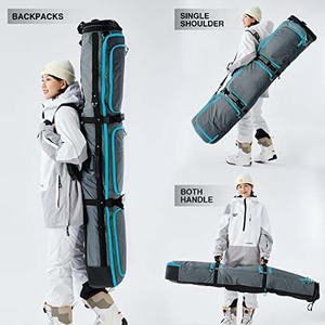 Échantillon gratuit, prix bas, sac de snowboard imperméable entièrement rembourré, sac de ski réglable de grande taille, logo personnalisé, grande capacité - Product Image 5