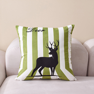 Buti Bán Buôn Tùy Chỉnh 45X45 Cm Polyester Ném Gối Màu Xanh Lá Cây Hình Học Nhung Đệm Bìa Thêu In Phim Hoạt Hình Dot - Product Image 3