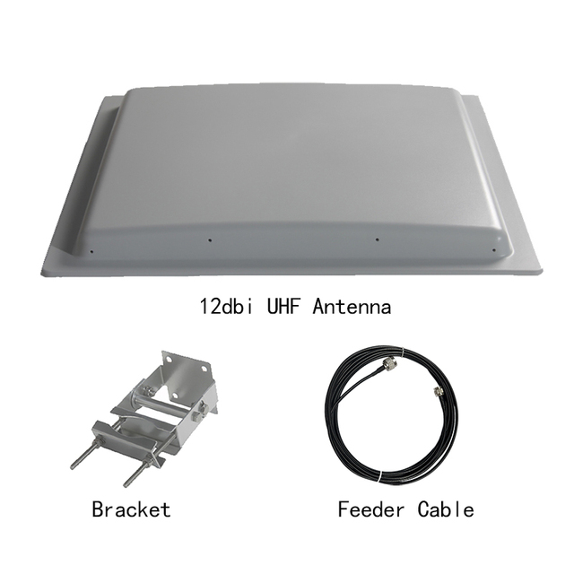 0-15m Long Range UHF Antenna 12dbi Circular/Linear Polarization 865-868Mhz/902-928Mhz ISO18000 6C/6B Protocol