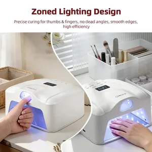 เครื่องอบเล็บแบบเดี่ยวสำหรับนิ้วเดียวหรือทั้งมือ  อบเจลเล็บแห้งเร็ว  ไฟ LED  พร้อมเซ็นเซอร์อัตโนมัติ  หลอดไฟคู่ - Product Image 3