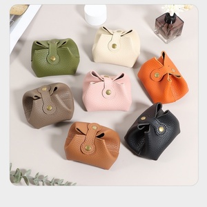 Elegant Women <b>Mini</b> Coin Purse Retro Style Pu Material Waterproof Expandable Storage Bag for <b>Lipstick</b> and Coin - Product Image 4