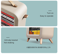 Chauffage infrarouge électrique portable mini 2025 Alibaba Supplier, design pratique à brancher, pour salon, coffret cadeau