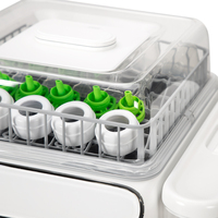 Stérilisateur et lave-biberons de bureau grande capacité pour bébés, avec capacité de 8 biberons et séchage à air chaud 3D, fabrication OEM