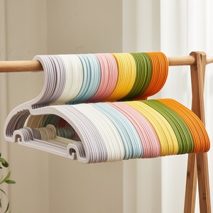 Appendiabiti a <span class=keywords><strong>collo</strong></span> d'oca in plastica PP 2026 Hot Sale per armadio e bagno, protettore di colletti, organizer per adulti che non lascia segni - Product Image 1