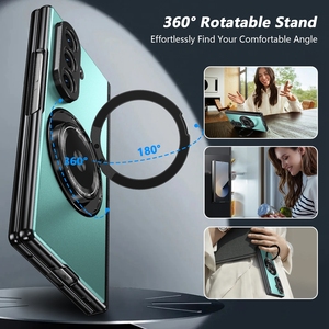 Pour <span class=keywords><strong>Samsung</strong></span> Z Fold 7 étui de téléphone portable pliant support métallique magnétique housse de protection pour <span class=keywords><strong>Samsung</strong></span> Z Fold 6 5 4 3 coque de téléphone - Product Image 5