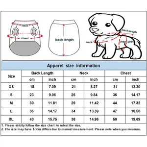 Kaus anjing kosong murah, rompi tanpa lengan musim panas pakaian hewan peliharaan untuk anjing kucing kecil sedang - Product Image 6