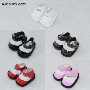 Chaussures de poupée pour peluche BJD <span class=keywords><strong>Reborn</strong></span> Doll Mini Sneakers Canvas Petites chaussures en cuir Miniatures Accessoires d'habillage - Product Image 3