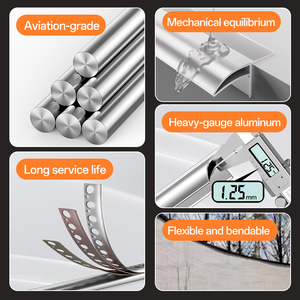 Perfil Metálico de Aluminio Anodizado Tipo Pico de Águila, Impermeable y Anticorrosión, para Proyectos de Construcción de Paredes Exteriores, Venta al Por Mayor - Product Image 4