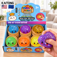 KAITONG Ensemble de jouets sensoriels à remontée lente, assortiment varié, avec design personnalisé pour enfants, jouets Squishies à presser en forme de dumpling