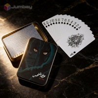 Cartes à Jouer en Plastique Premium avec Logos et Motifs Personnalisés, pour Usage Familial, en Papier à Noyau Noir Allemand, Jeu Unique Emballé Individuellement