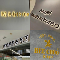 Letras de Canal Invertido de Metal Negro Mate para Proyectos Arquitectónicos, Decoración Moderna Minimalista, Logotipo Comercial, Señalización