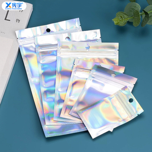 Bolsa Holográfica Transparente con Cierre Hermético, Bolsa de Plástico PE Mylar con Sellado de 3 Lados a Prueba de Olores para Dulces, Chocolates, Bocadillos y Joyería - Product Image 2