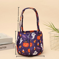 Sac à bonbons Halloween 3D en forme de citrouille pour enfants, sac à main pour friandises, cadeau pour enfants, accessoire de fête pour la fête des démons