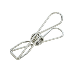 Long-tail stainless steel clothes <b>clip</b> with hooks for drying clothes, <b>spring</b> <b>clips</b>, long hook <b>clips</b> for storing documents and - Product Image 5