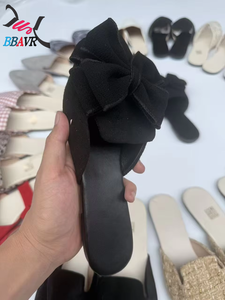 Large Size Mix <b>Half</b> <b>Slip</b>-On Women's Platform Beach Party Sandals with PU Upper - Product Image 4