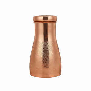 Tarro nórdico decorativo de cocina nórdica para armario, olla de almacenamiento de especias, bote de Metal masala, tarro de cobre ecológico 100% en la India - Product Image 1