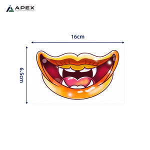 สติ๊กเกอร์<span class=keywords><strong>สัก</strong></span>ปากฮาโลวีน 160x65 มม. ริมฝีปากแวมไพร์ 45 แบบ - Product Image 6
