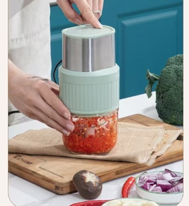 Mini Picadora Eléctrica de Verduras y Trituradora de Ajo de Acero Inoxidable, Segura para Uso en Restaurantes y Hogares - Product Image 1