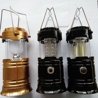 Lampe de camping LED solaire rechargeable sur batterie lithium avec interrupteur automatique pour la randonnée