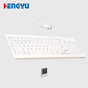 Nuevo Teclado Inalámbrico USB Tipo-C de Silicona Industrial y Médico, Resistente al Agua IP68, Tres Modos, Venta al Por Mayor de Fábrica - Product Image 1