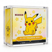 Boîte de protection en acrylique sur mesure pour boosters, avec fermeture magnétique, présentoir pour collection de boosters TCG