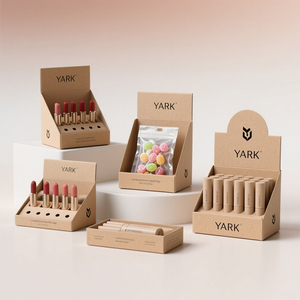 Folding Cardboard Corrugated Paper Counter Display <b>Box</b> Store <b>Cookie</b> Pocket Snack Food Product Retail Display <b>Box</b> for Shop - Product Image 6