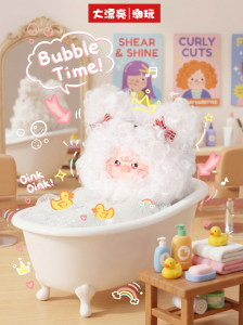 BB3 Big Hair Salon Caja Sorpresa de Peluche, Set Completo de 8 Piezas, Muñeca de Vinilo de Cerdito Adorable y Esponjoso, Llavero y Colgante para Bolso, Coleccionable Misterioso 2026628 Blind - Product Image 3