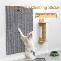 Tapis d'escalade pour chat - Pliable sans colle - Fixation murale verticale - Griffoir pour chat avec matériau en fibre de polyester