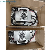 Chargeur de batterie en aluminium Longrun 1,5 kW avec pack de batteries magnétique 12 V, charge rapide et protection contre les surintensités pour vélos électriques et voiturettes de golf