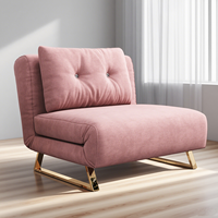 Sofá Cama Convertible Multiusos Moderno, Plegable, para Sala de Estar, con Tapicería de Tela y Estructura Metálica, para Hoteles