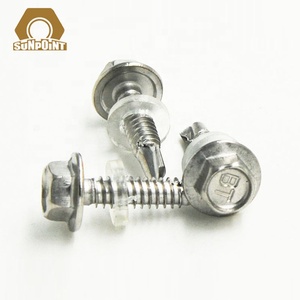 De acero inoxidable de brida hexagonal cabeza-de sems tornillos - Product Image 5