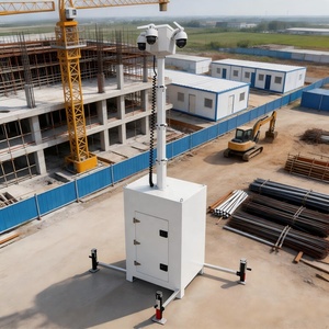 Torre CCTV Compatta e Cubica a Rapido Montaggio sul Sito, con Palo da 6m Opzionale e Alimentazione Solare - Product Image 1
