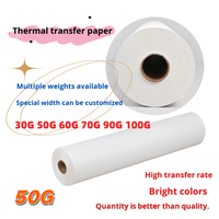 Papel Adhesivo de Transferencia de Calor por Sublimación A3 A4 al por Mayor, Hoja de 50g de Fibra Química, Impresión Digital UV, para Ropa Jack&Sunny