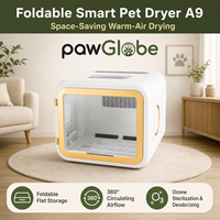 Séchoir intelligent pliable pour animaux de compagnie pour le toilettage à domicile des chats, vente en gros, importateurs, distributeurs et fournitures pour animaux PawGlobe