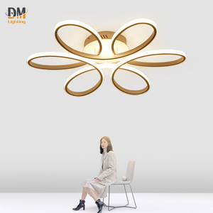 2025 Acrylic tối giản hoa hình dạng phòng ngủ hiện đại chiếu sáng trong Nhà Trần Ánh sáng đèn chùm LED - Product Image 1